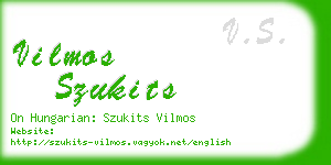 vilmos szukits business card